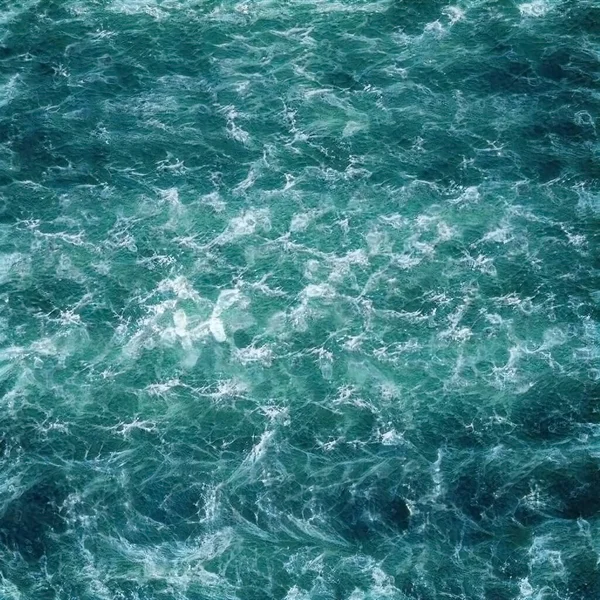 Mavi Tonlarda Okyanus Suyunun Güzel Bir Suluboya Resmi — Stok fotoğraf