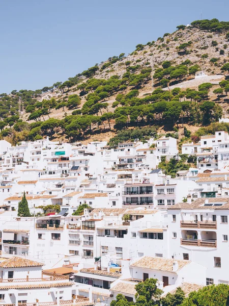 Een Prachtige Verticale Opname Van Mijas Andalusië Spanje Overdag — Stockfoto