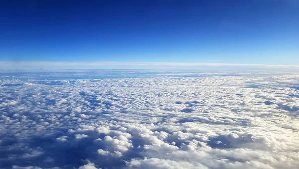 Uno Splendido Scenario Della Terra Nuvole Bianche Viste Aereo — Foto Stock