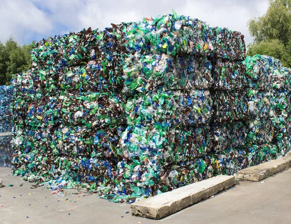Pile Plastic Waste Recycling — Stock Photo, Image
