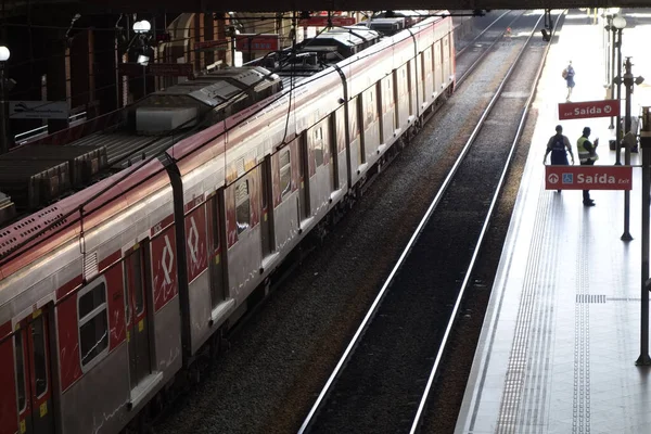 Sao Paulo Brazil Aug 2020 파울로 기차역과 지하철역의 역사적 — 스톡 사진