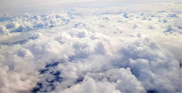 비행기에서 지구의 아름다운 풍경과 — 스톡 사진
