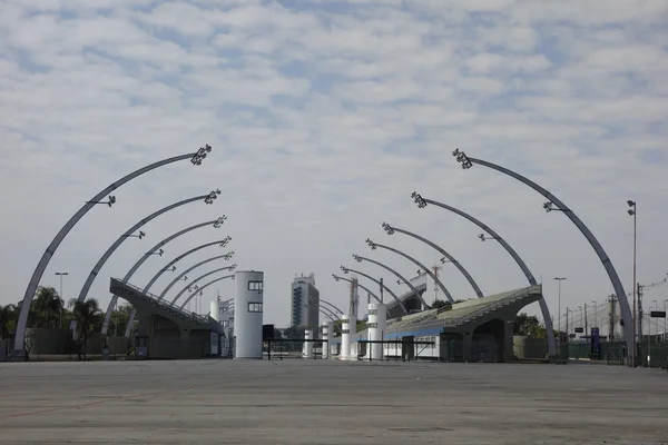 Sao Paulo Brazil 2020年8月1日 巴西圣保罗Anhembi Sambadrome全景 庆祝狂欢节的地方 — 图库照片