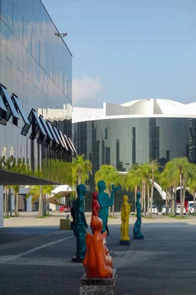 Sao Paulo Brazil Aug 2020 Exterior View Latin America Memorial — Stock Photo, Image