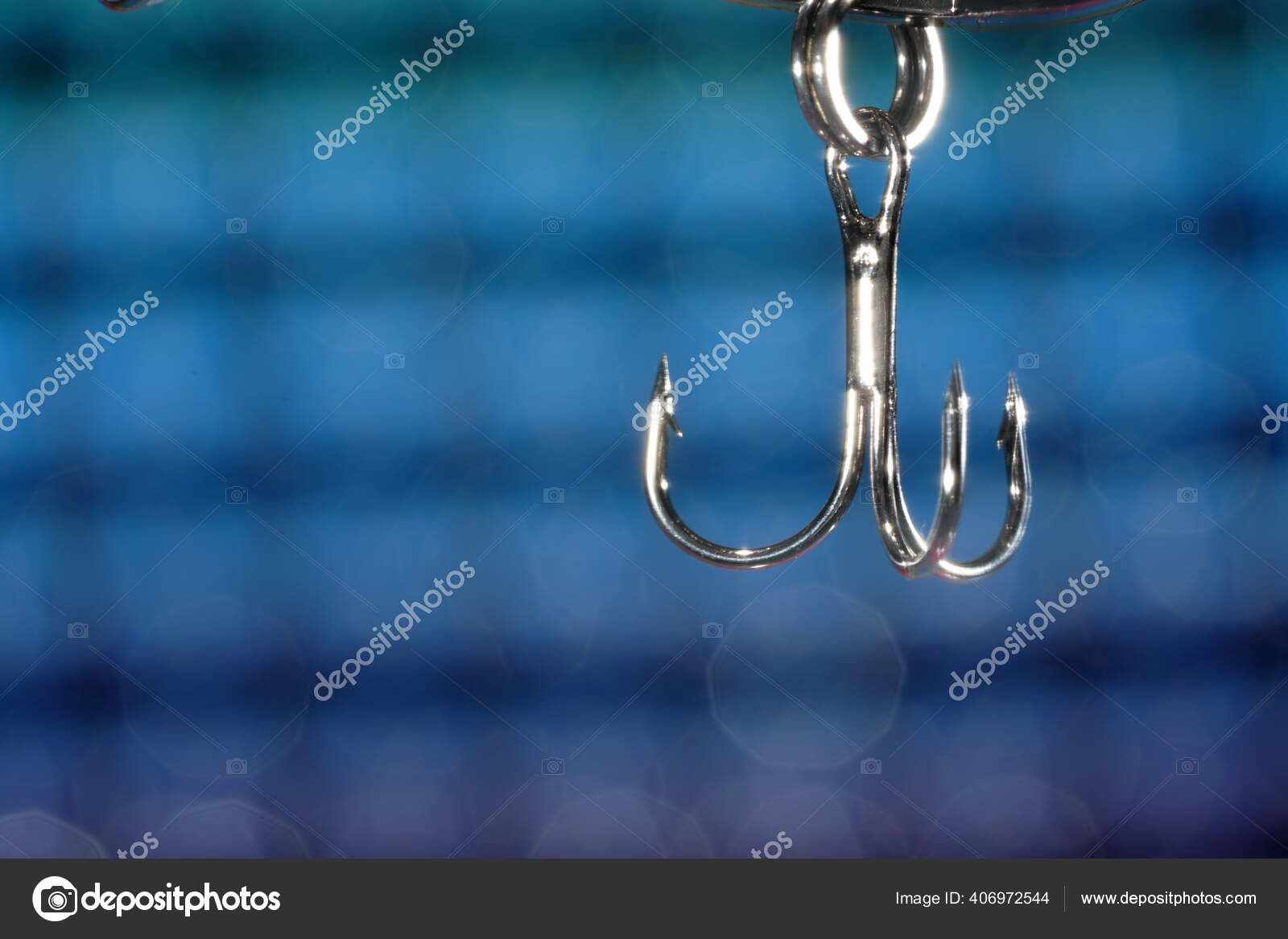 Fishing hooks on fishing lines underwater graphic background. Wallpaper  with catching fish. Vector illustration 17120592 Vector Art at Vecteezy