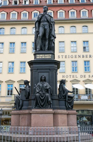 Dresden Allemagne Août 2020 Dresden Allemagne Août 2020 Statue Friedrich — Photo
