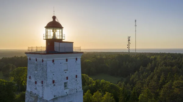 Вид Воздуха Старинный Маяк Копу Эстонии — стоковое фото