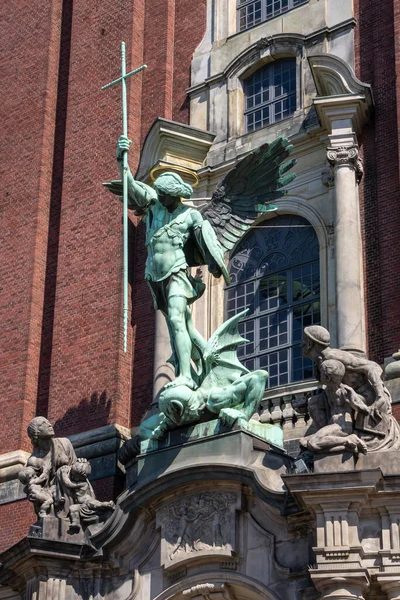 Hamburg Germany Aug 2020 Hamburg Germany 2020 Sankt Michaelis 개신교 — 스톡 사진