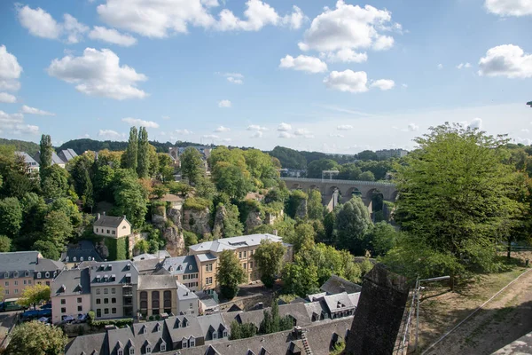 Una Foto Panorámica Ciudad Luxemburgo — Foto de Stock