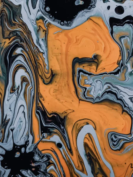 Vertical Shot Abstract Oily Painting Mixed Colors — Stock Photo, Image