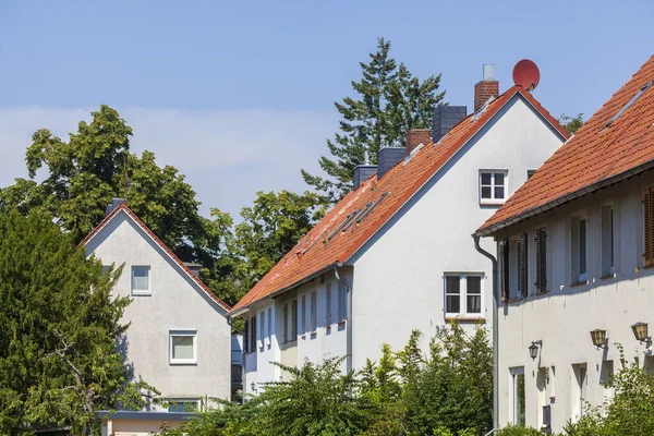 Сонячний Краєвид Гарних Будинків Люнебурзі Німеччина — стокове фото
