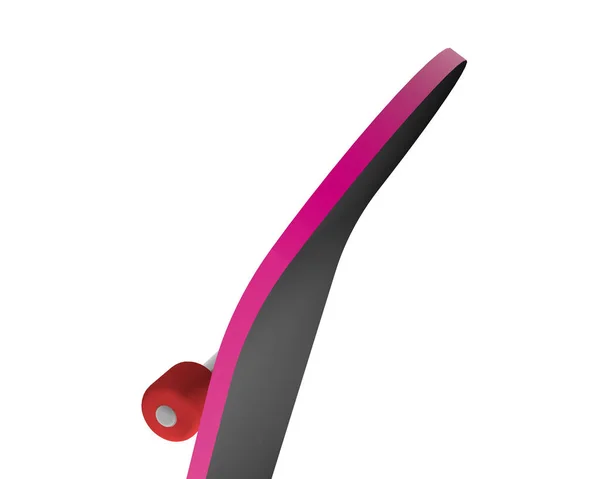 Ілюстрація Рожевого Скейтборду Ізольованому Фоні — стокове фото