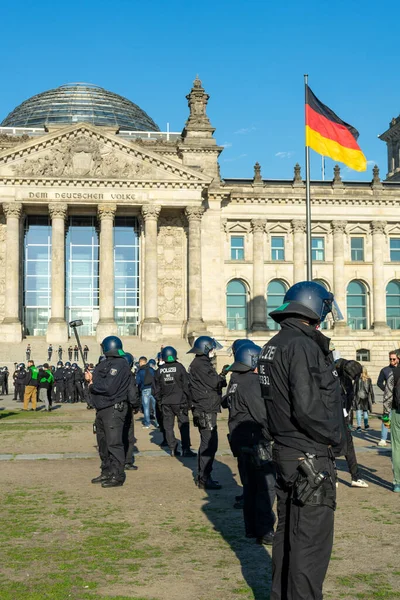 Berlin Deutschland Mai 2020 Berlin Deutschland Mai 2020 Berliner Demo — Stockfoto