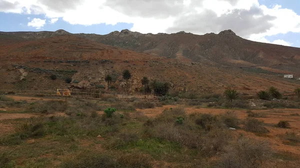 Fuerteventura Spanya Nın Batımında Villaverde Köyünde Bir Kırsal Bölge — Stok fotoğraf