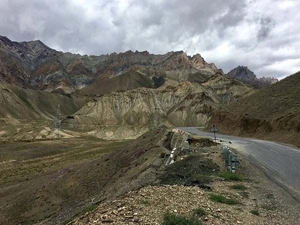 Väg Genom Kala Berg Ladakh Indien — Stockfoto