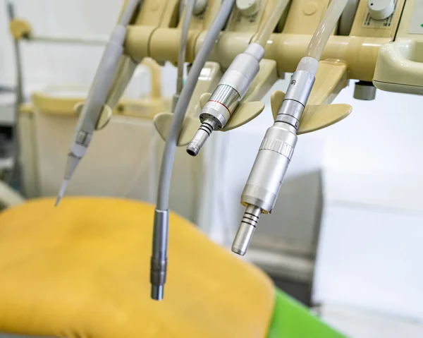 Nahaufnahme Eines Zahnmedizinischen Geräts Einer Klinik Perfekt Für Den Hintergrund — Stockfoto