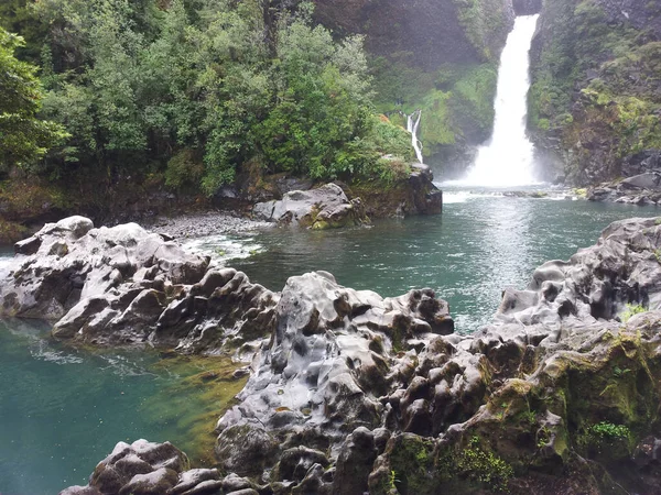 Beautiful Shot Waterfall Huilo Huilo Park — Stock Photo, Image