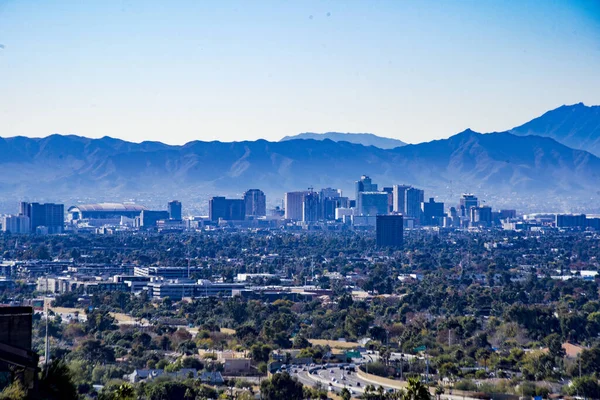 Arizona Abd Phoenix Şehrinin Yüksek Açılı Bir Görüntüsü — Stok fotoğraf