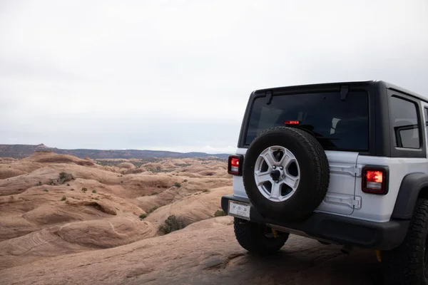 Moab Zjednoczone Państwa Sierpnia 2020 Weekend Moab Jazdy Jeepami Froad — Zdjęcie stockowe