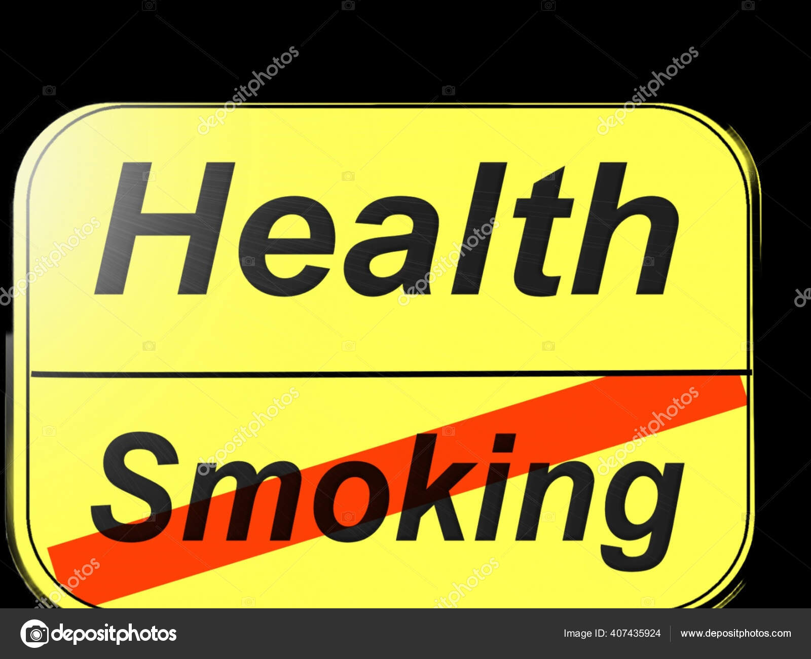 Shot Inscription Health Smoking Smoking Crossed Out Concept Healthy