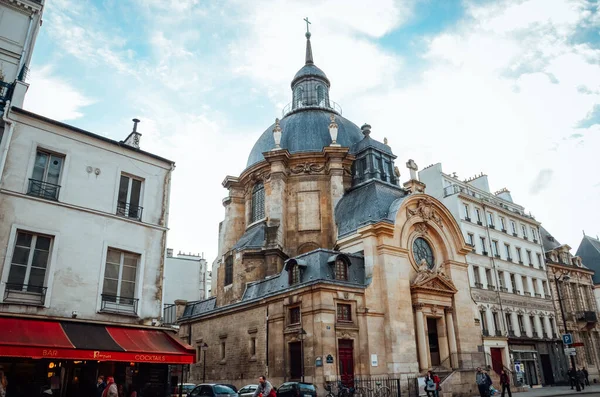 Hermosa Toma Edificios Iglesias Francia Durante Día Nublado — Foto de Stock