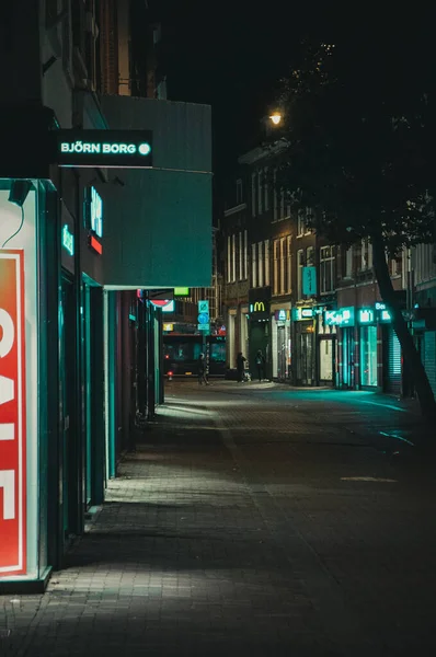 Haarlem Países Baixos Agosto 2020 Cidade Haarlem Noite Semi Confinamento — Fotografia de Stock