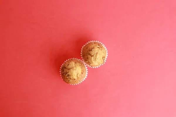 Una Vista Superior Los Deliciosos Cupcakes — Foto de Stock