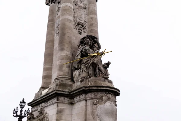 Uma Foto Baixo Ângulo Esplanada Dos Inválidos Paris França — Fotografia de Stock