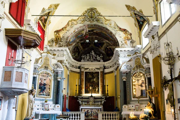 Närbild Inredningen San Giovanni Battista Cinque Terre — Stockfoto