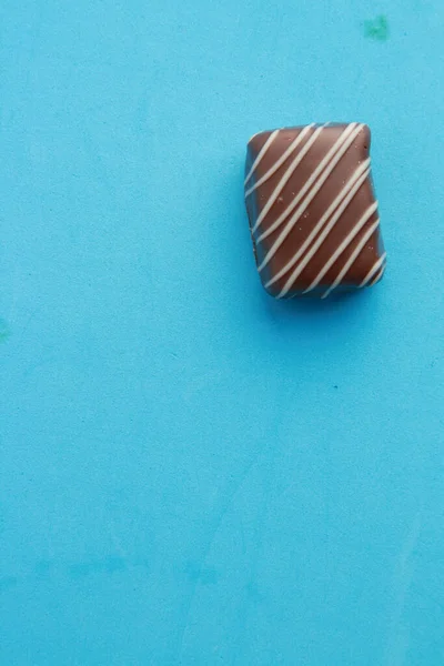 Μια Κορυφαία Άποψη Των Γλυκών Καραμέλα Σοκολάτα — Φωτογραφία Αρχείου