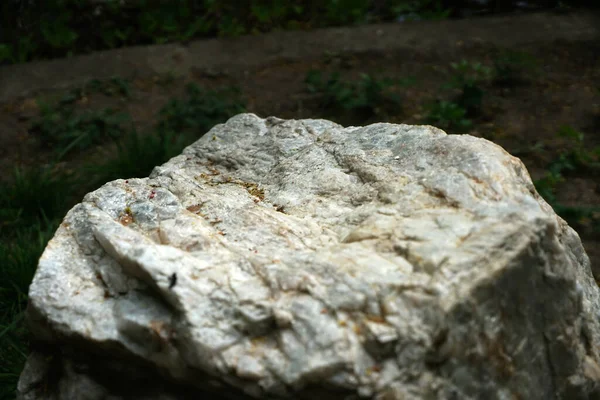 Ένα Κοντινό Πλάνο Ενός Βράχου Μια Πέτρινη Υφή — Φωτογραφία Αρχείου