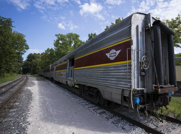 アメリカ合衆国アクロン 2020年8月21日 キューヤホガ シーニック鉄道の列車 — ストック写真