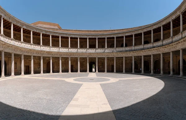 Uma Bela Foto Palácio Carlos Granada Espanha — Fotografia de Stock