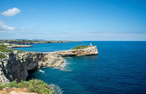 Mallorca Španělsko Července2020 Mallorca Španělsko Června2020 Krásné Pobřeží Cala Mendia — Stock fotografie