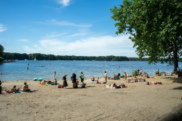 Berlijn Duitsland Juli 2020 Berlijn Duitsland Juli 2020 Tegler See — Stockfoto