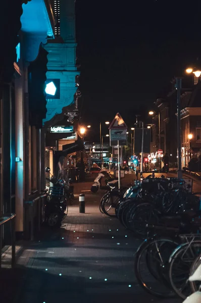 Haarlem Países Baixos Agosto 2020 Cidade Haarlem Noite Semi Confinamento — Fotografia de Stock