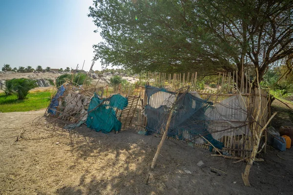 Primitive cattle gate for sheep and goats in Sudan, Africa