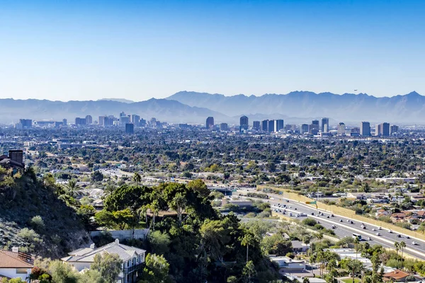 Phoenix Arizona Nın Yüksek Açılı Görüntüsü — Stok fotoğraf