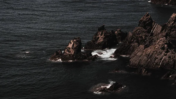 Прекрасный Вид Скалистое Побережье Море — стоковое фото