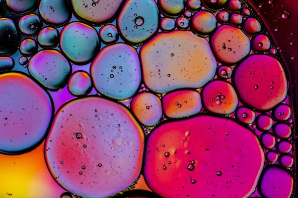 Macro Shot Colorful Bubbles Dark Background Perfect Wallpapers Background — Stock Photo, Image