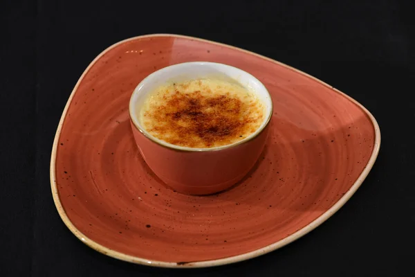 Closeup Shot Delicious Creme Brulee — Stock Photo, Image