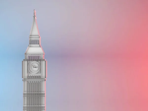 Een Illustratie Van Big Beg Toren Londen Perfect Voor Achtergrond — Stockfoto