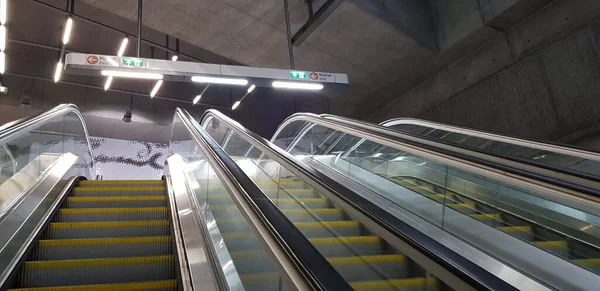 Budapest Ungheria Agosto 2020 Metro Uscita Stazione Della Metropolitana Budapest — Foto Stock