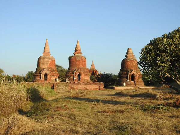 Egy Lövés Hindu Templomokból Bagan Mianmar — Stock Fotó