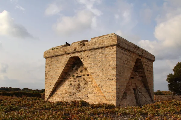 Alter Wachturm Der Mittelmeerküste — Stockfoto