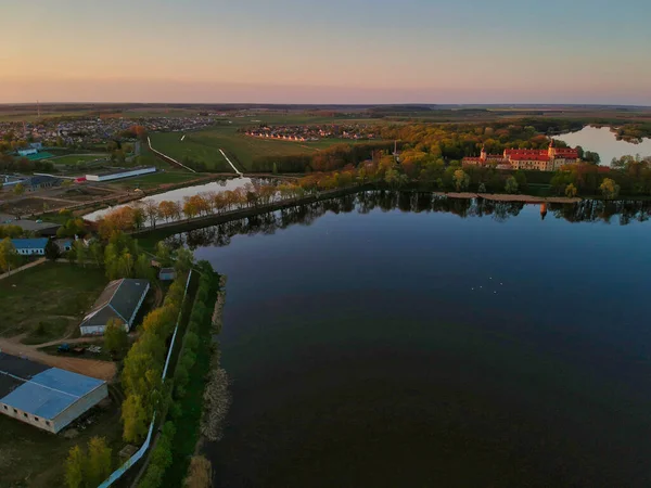 Una Toma Ángulo Alto Lago Paisaje — Foto de Stock