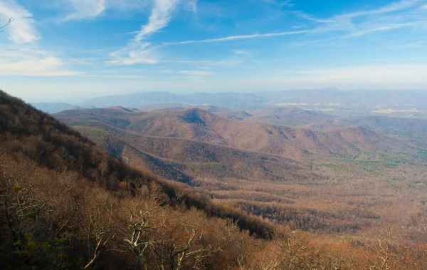 Прекрасний Гірський Краєвид Кущами Віргінії — стокове фото