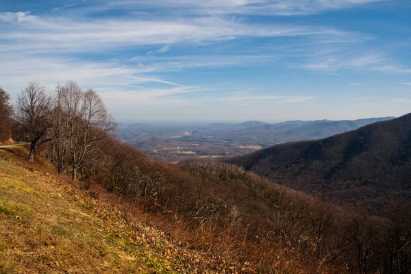 Uma Bela Paisagem Montanhosa Com Arbustos Virgínia — Fotografia de Stock