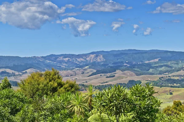 Une Belle Vue Paysage Une Vallée Aux Champs Verdoyants Journée — Photo