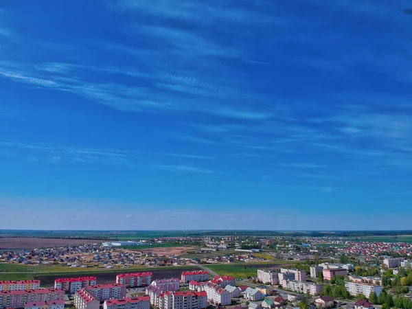 Luftaufnahme Einer Stadtlandschaft Neswisch Minsker Gebiet Weißrussland — Stockfoto